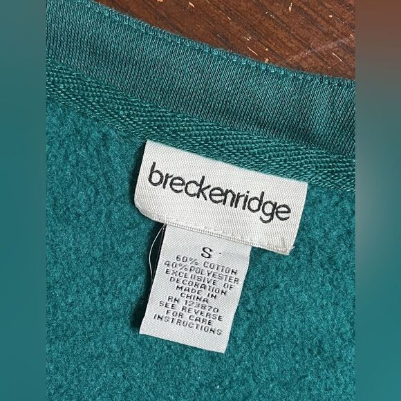 Breckenridge Christmas Snap Front Fleece Cardigan Sweater Size Smalll - Picture 4 of 11